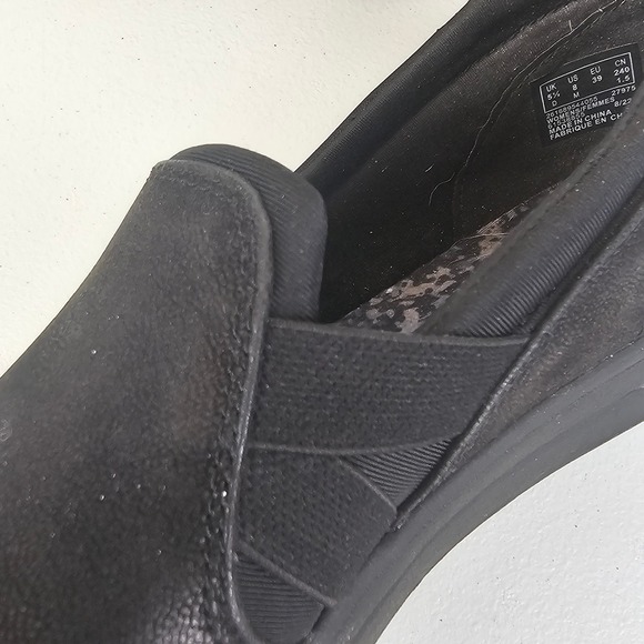 Clarks Womens 8M Black Slip On Shoes‎ Cloud Stepper Work Walking Casual Comfort - Picture 14 of 16